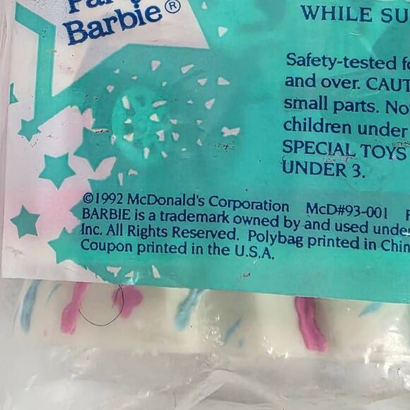 Vintage McDonald’s Happy Meal Barbie – Birthday Party Barbie (1992, Mattel) - Picture 5 of 6